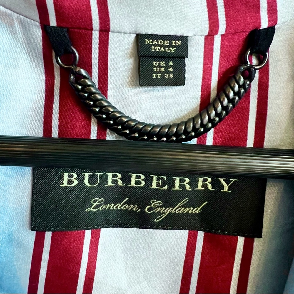 BURBERRY Relaxed Fit Striped Silk & Cotton Blazer, Runway (Fall 2016) 💯Authentic - Picture 2 of 16